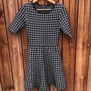 Topshop Checkered Skater Dress